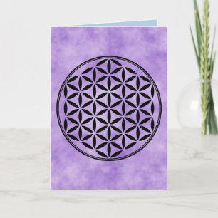 FLOWER OF LIFE - Sacred Geometry Symbol full 1 Card