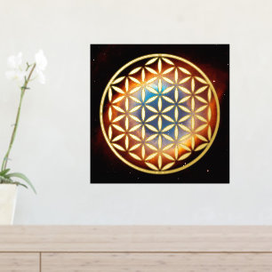 FLOWER OF LIFE - Sacred Geometry Symbol full 1 Foil Prints