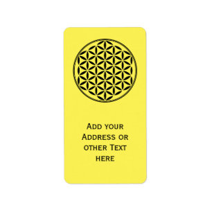 FLOWER OF LIFE - Sacred Geometry Symbol full 1 Label