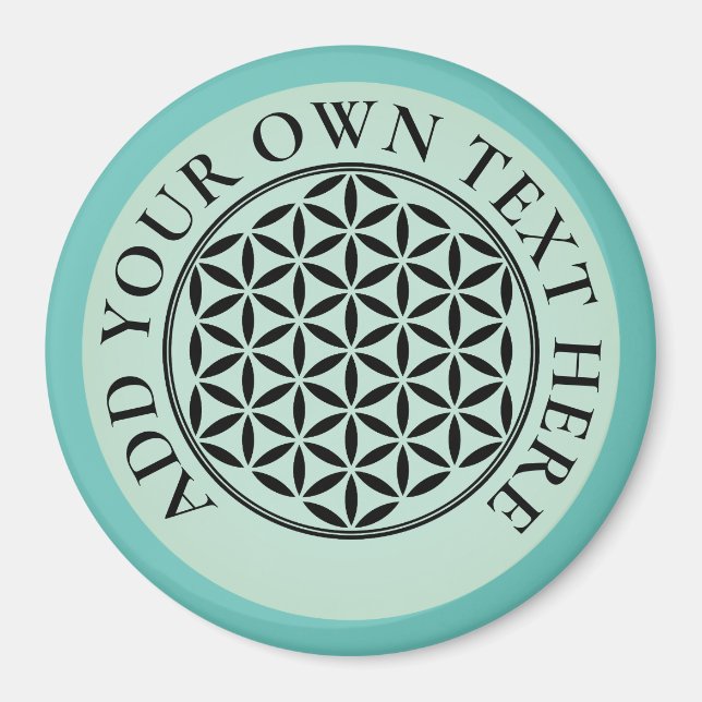 FLOWER OF LIFE - Sacred Geometry Symbol full 1 Magnet (Front)