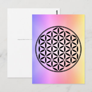 FLOWER OF LIFE - Sacred Geometry Symbol full 1 Postcard