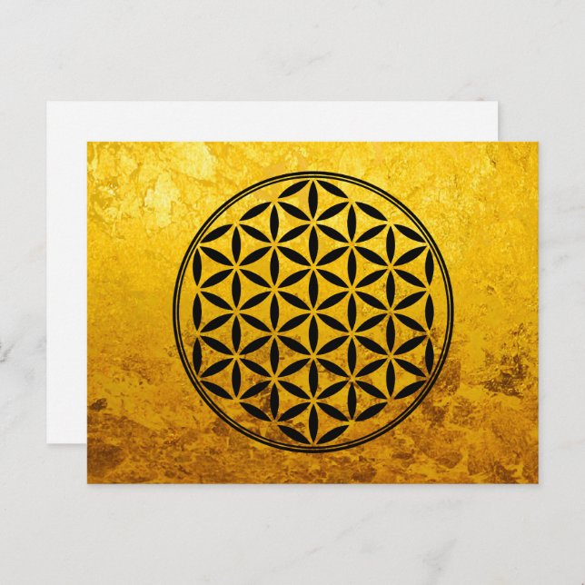 FLOWER OF LIFE - Sacred Geometry Symbol full 1 Postcard (Front/Back)