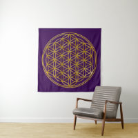 FLOWER OF LIFE - Sacred Geometry Symbol gold 1