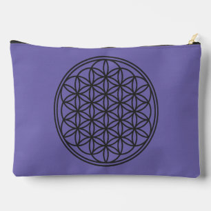 FLOWER OF LIFE - Sacred Geometry Symbol outline 1 Accessory Pouch