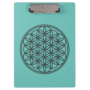 FLOWER OF LIFE - Sacred Geometry Symbol outline 1 Clipboard