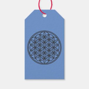 FLOWER OF LIFE - Sacred Geometry Symbol outline 1 Gift Tags
