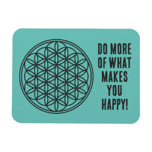 FLOWER OF LIFE - Sacred Geometry Symbol outline 1 Magnet