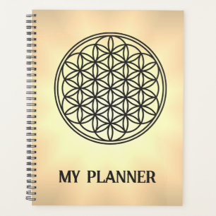 FLOWER OF LIFE - Sacred Geometry Symbol outline 1 Planner