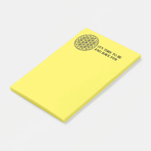 FLOWER OF LIFE - Sacred Geometry Symbol outline 1 Post-it Notes