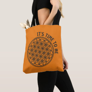 FLOWER OF LIFE - Sacred Geometry Symbol outline 1 Tote Bag