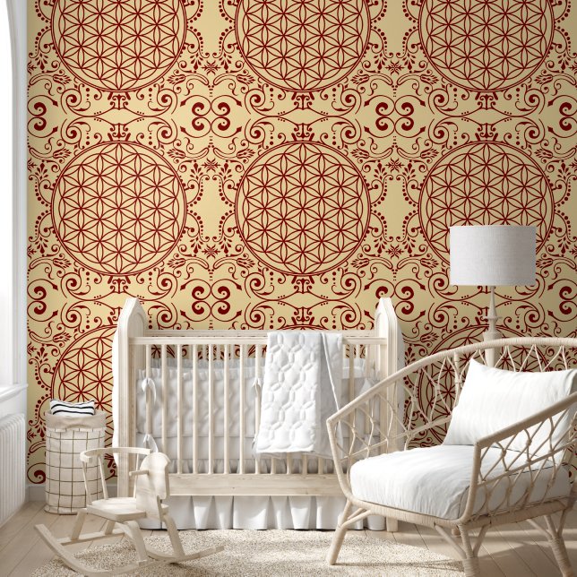 Flower Of Life - Seamless Pattern Art 8 Wallpaper (Kids)