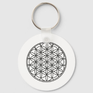 Flower of Life Simple Sacred Geometry Key Ring