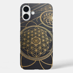 Flower of Life Spiral Mystery iPhone 16 Plus Case