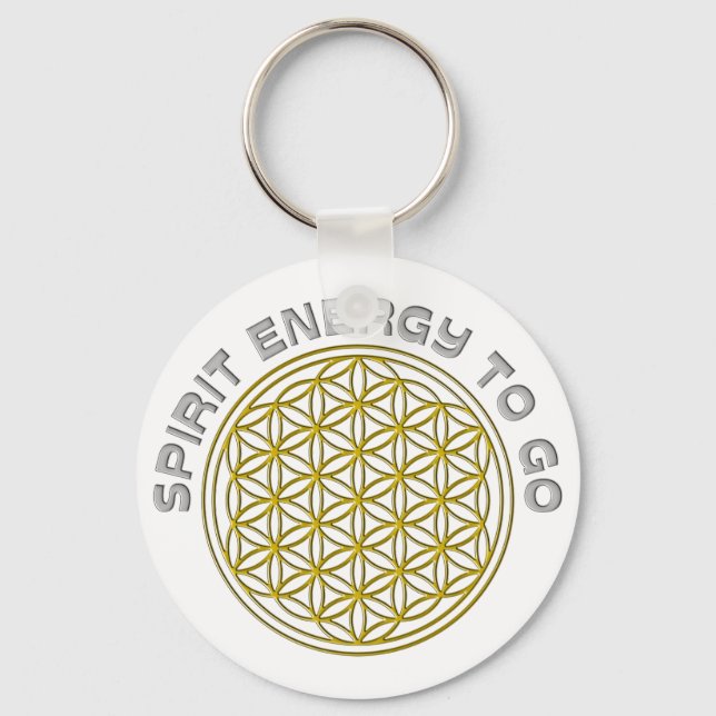 FLOWER OF LIFE - SPIRIT ENERGY TO GO KEY RING (Front)