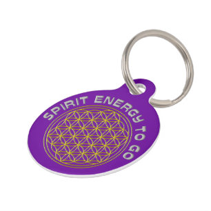 Flower of Life - spirit energy to go Pet Tag