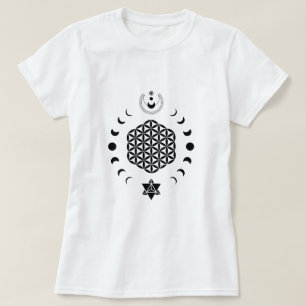 Flower of Life Spiritual Symbol  T-Shirt