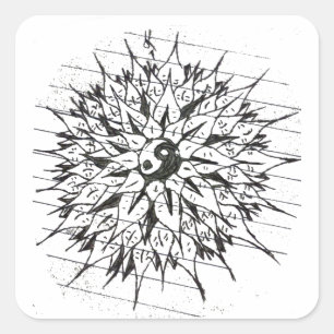 Flower of Life Square Sticker