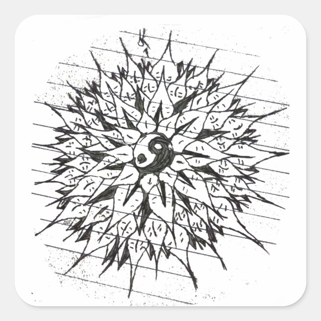 Flower of Life Square Sticker (Front)