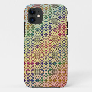 Flower of Life - stamp grunge pattern 1 Case-Mate iPhone Case