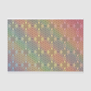 Flower of Life - stamp grunge pattern 1 Tissue Paper