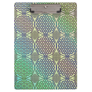 Flower of Life - stamp grunge pattern 2 Clipboard