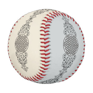 Flower Of Life - stamp ornaments black I Baseball