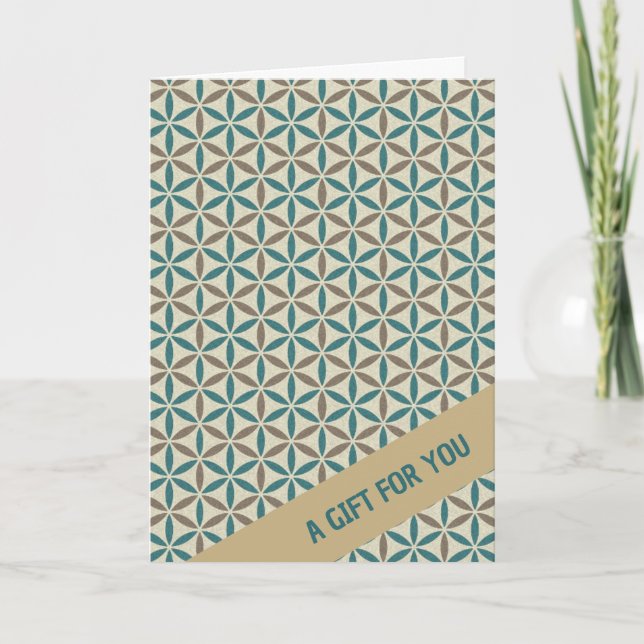 FLOWER OF LIFE - stamp pattern 1 Card (Front)