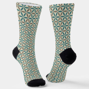 FLOWER OF LIFE - stamp pattern 1 Socks