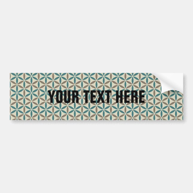 Flower of Life - stamp pattern - BG 1 Bumper Sticker (Front)