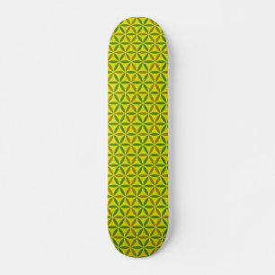 Flower of Life - stamp pattern - BG 3 Skateboard