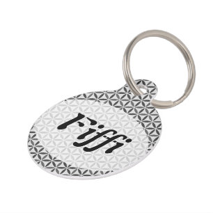 Flower of Life - stamp pattern - BG 5 Pet Tag
