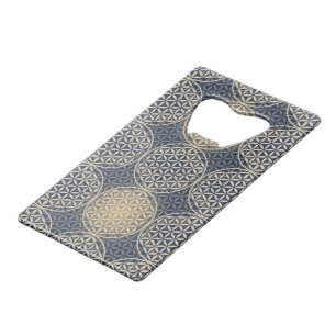 Flower of Life - stamp pattern - blue sand
