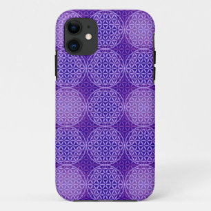 Flower of Life - stamp pattern - purple Case-Mate iPhone Case