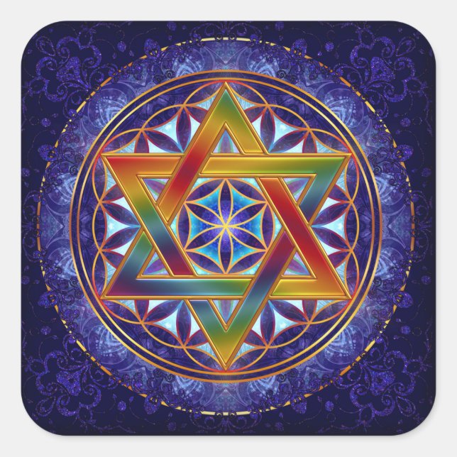 Flower of Life Sticker - ORIGINAL Design by Lilyas (Front)