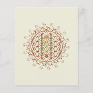 Flower of Life, Tree of Life, Kabbalah, Sephiroth Flyer