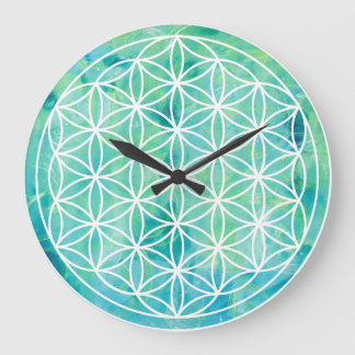 Flower of Life Turquoise 1702815 Wall Clock