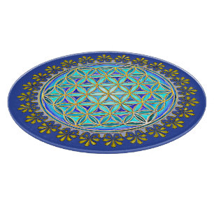 Flower Of Life - Vintage Blossom Ornaments 1 Cutting Board