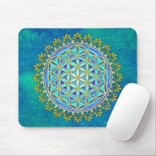 Flower Of Life - Vintage Blossom Ornaments 1 Mouse Pad
