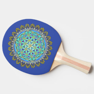 Flower Of Life - Vintage Blossom Ornaments 1 Ping Pong Paddle
