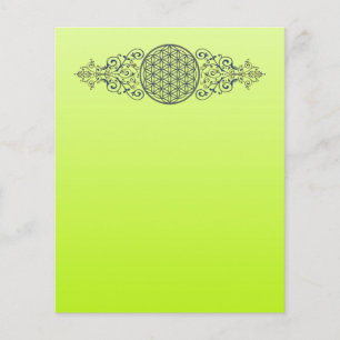 Flower Of Life - Vintage Ornaments blue gold
