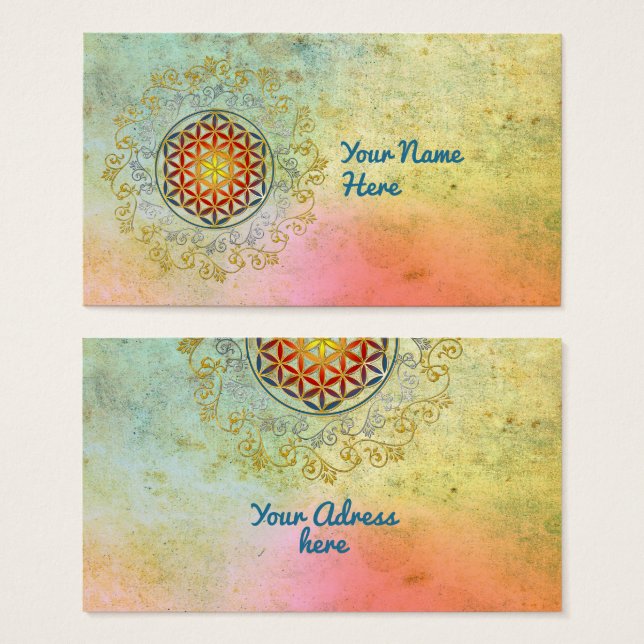 Flower Of Life - Vintage Ornaments Mandala 1 (Front & Back)