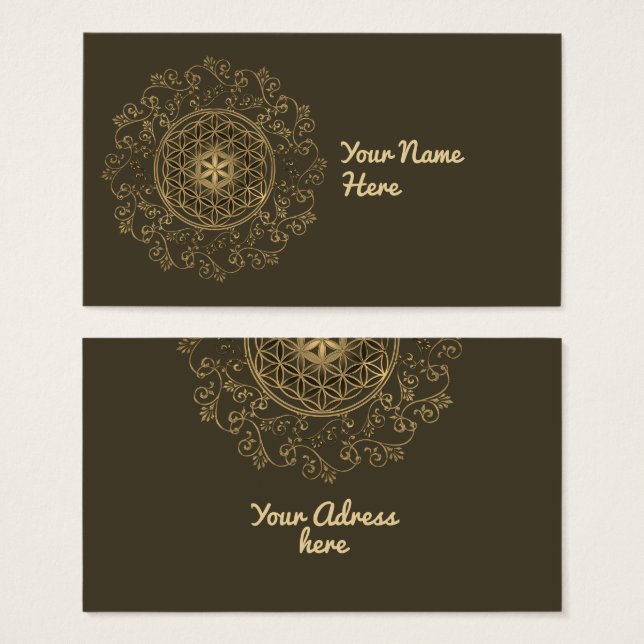 Flower Of Life - Vintage Ornaments Mandala 2 (Front & Back)