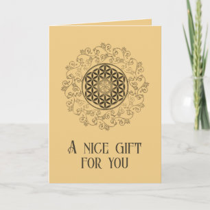 Flower Of Life - Vintage Ornaments Mandala 2 Card