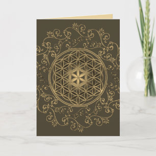Flower Of Life - Vintage Ornaments Mandala 2 Card