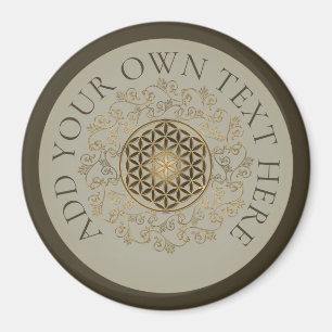 Flower Of Life - Vintage Ornaments Mandala 2 Magnet