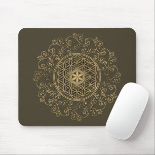 Flower Of Life - Vintage Ornaments Mandala 2 Mouse Pad