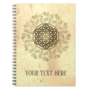 Flower Of Life - Vintage Ornaments Mandala 2 Notebook