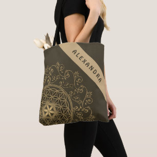 Flower Of Life - Vintage Ornaments Mandala 2 Tote Bag