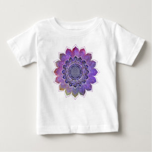 Flower Of Life - Vintage Style Galaxy Space 1 Baby T-Shirt