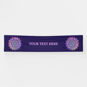Flower Of Life - Vintage Style Galaxy Space 1 Banner
